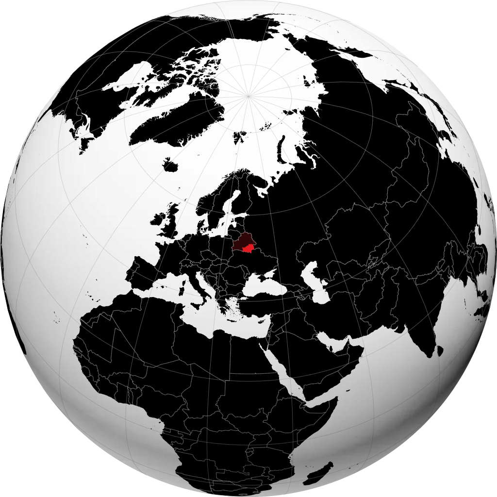 Provincia de Gomel en el globo
