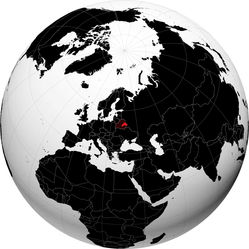 Provincia de Mogilev en el globo
