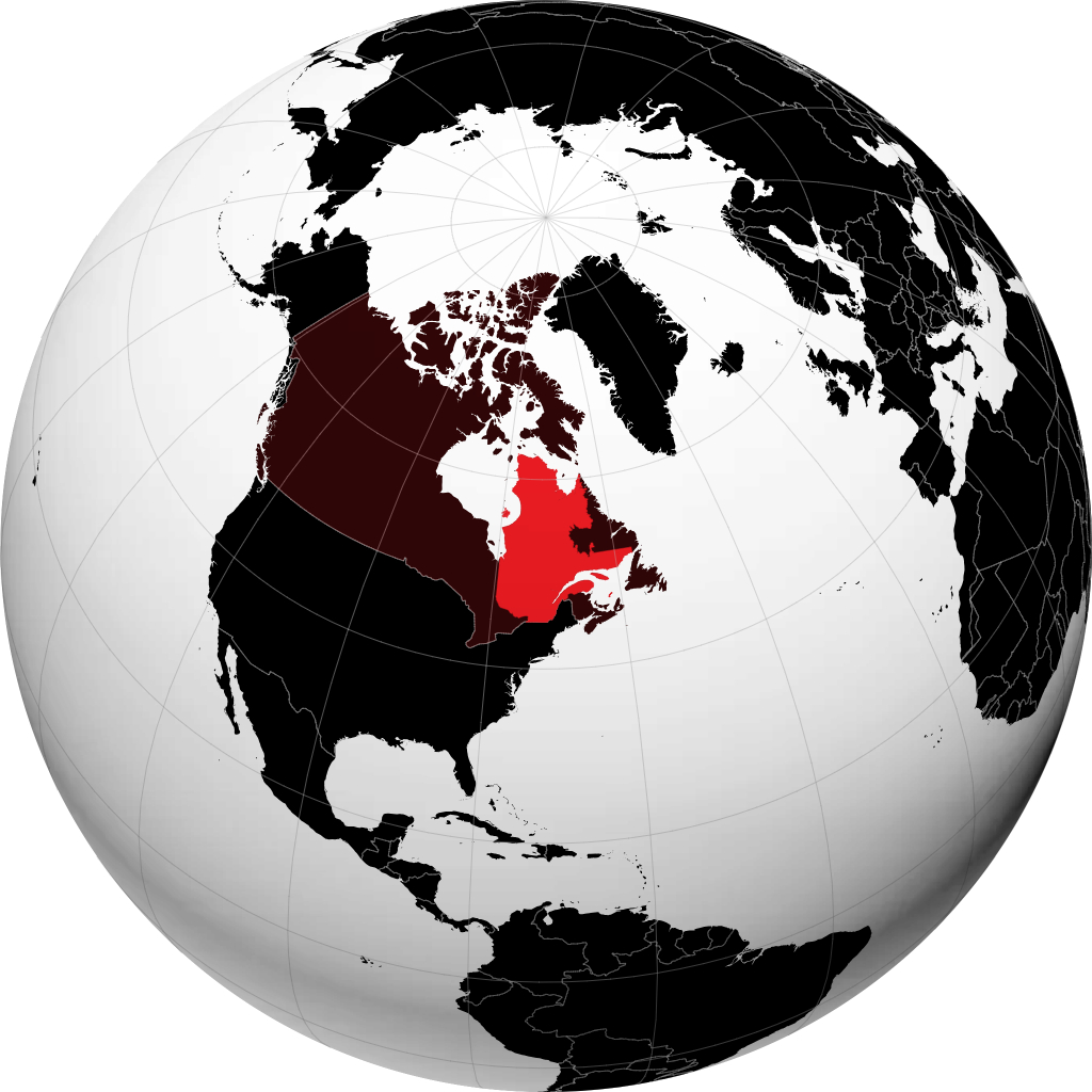 Quebec en el globo