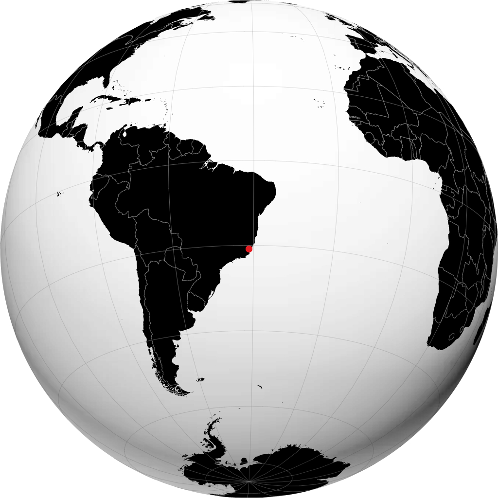 Cachoeiro de Itapemirim en el globo