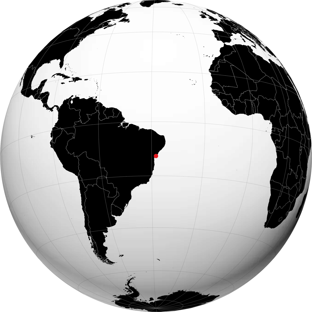 Camaçari en el globo