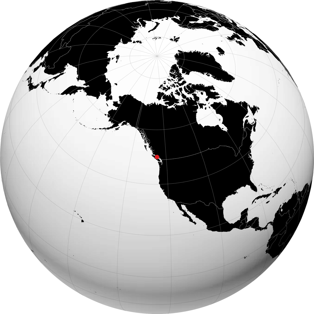 Campbell River en el globo