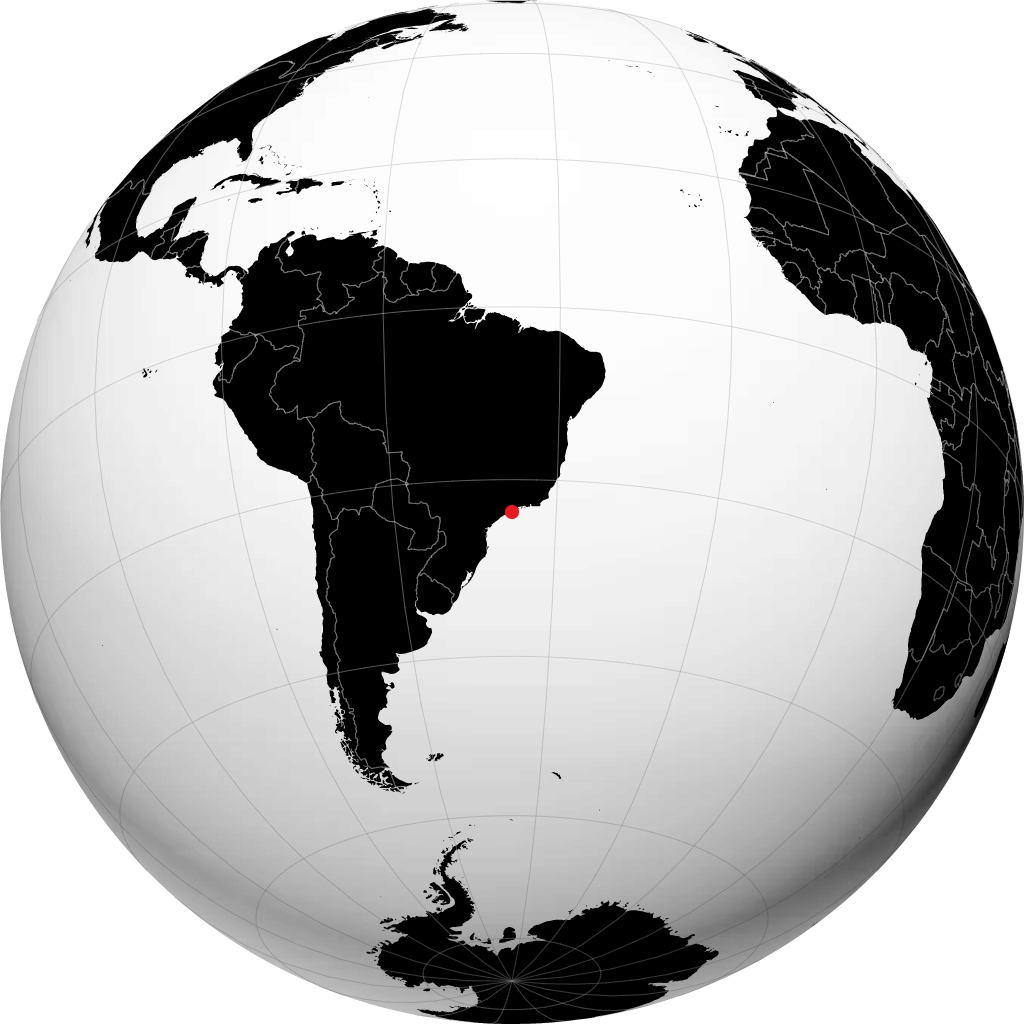 Caraguatatuba en el globo