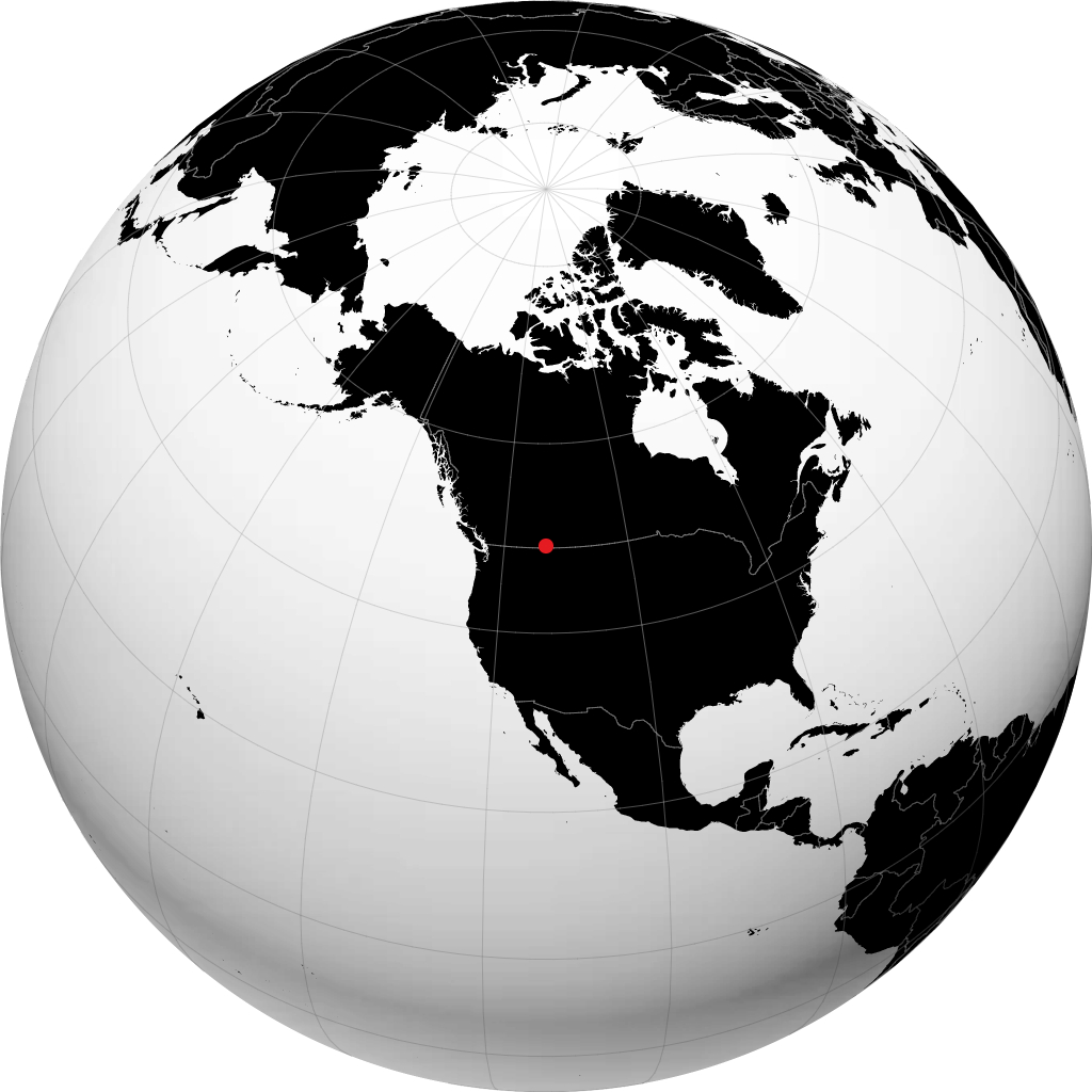 Cardston en el globo