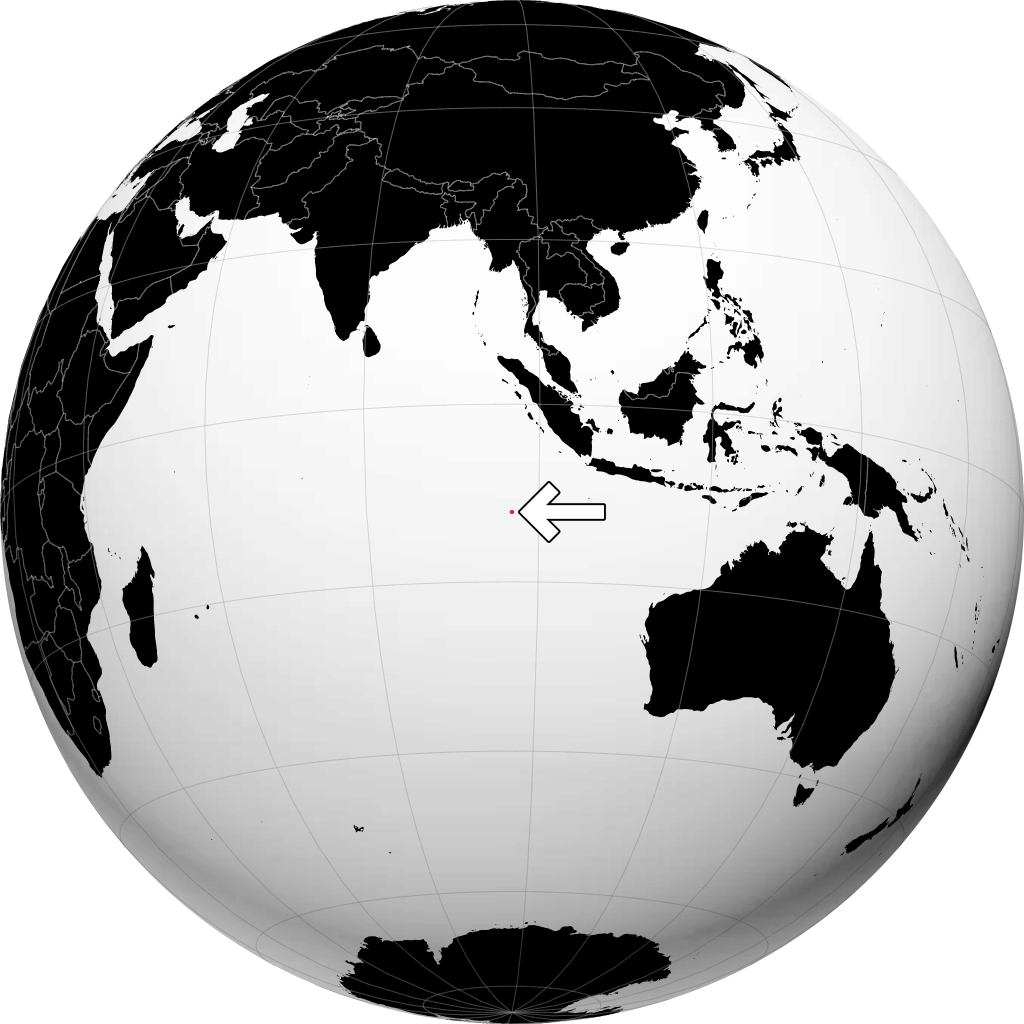 Islas Cocos en el globo