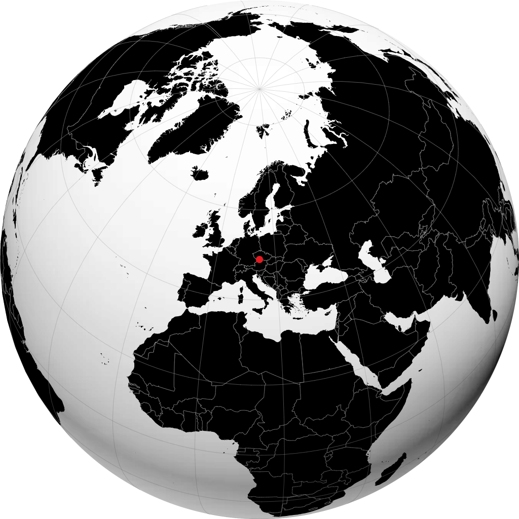 České Budějovice en el globo
