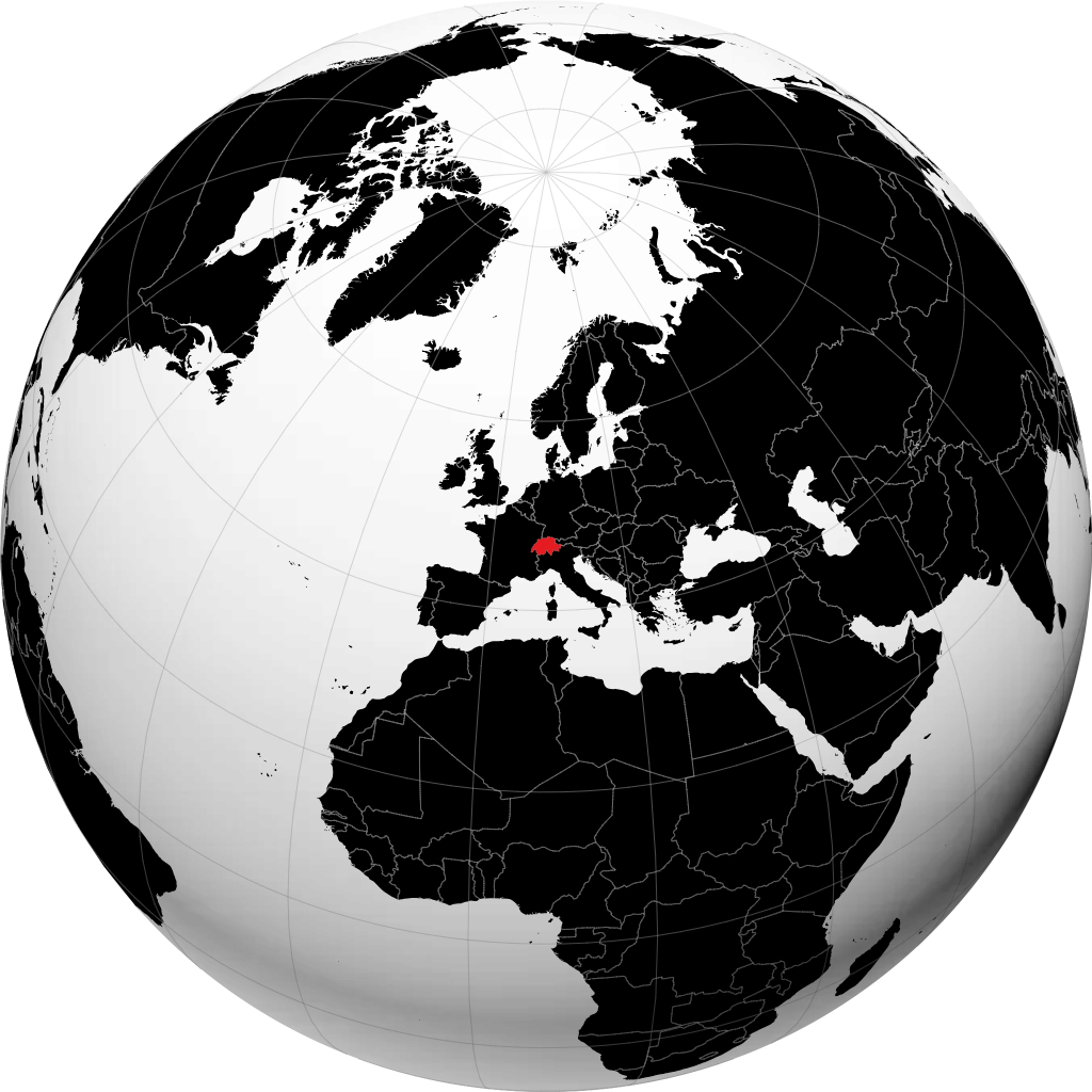 Suiza en el globo