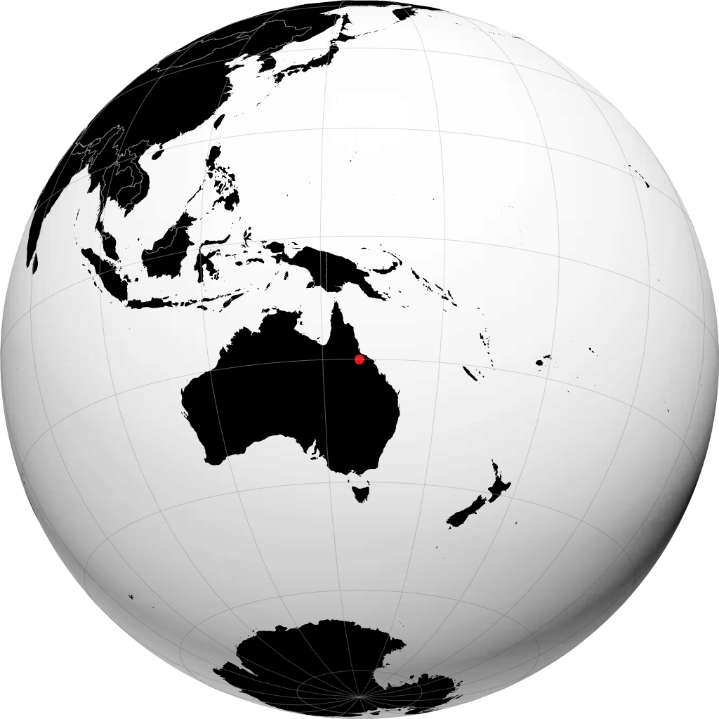 Charters Towers en el globo