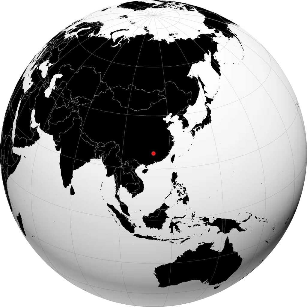 Chenzhou en el globo