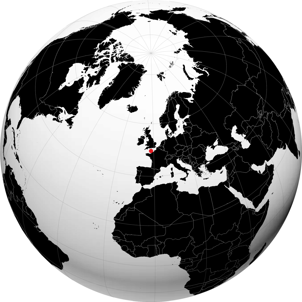Cherbourg-Octeville en el globo