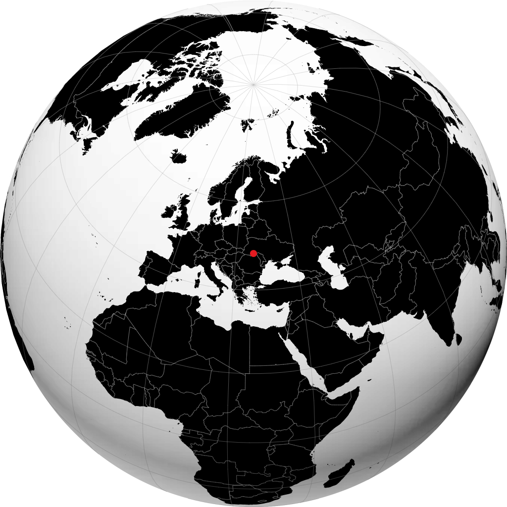 Chernivtsi en el globo