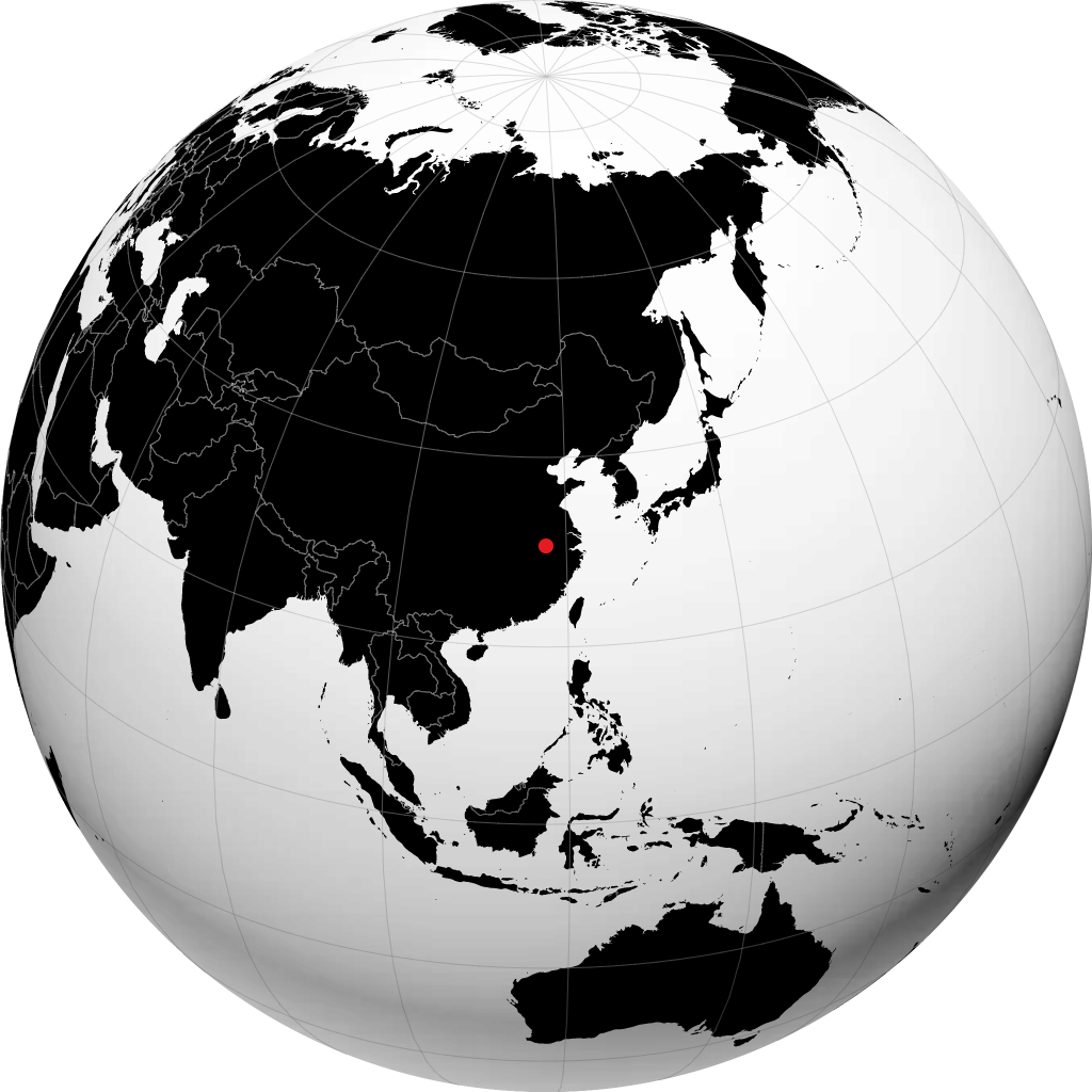 Chizhou en el globo