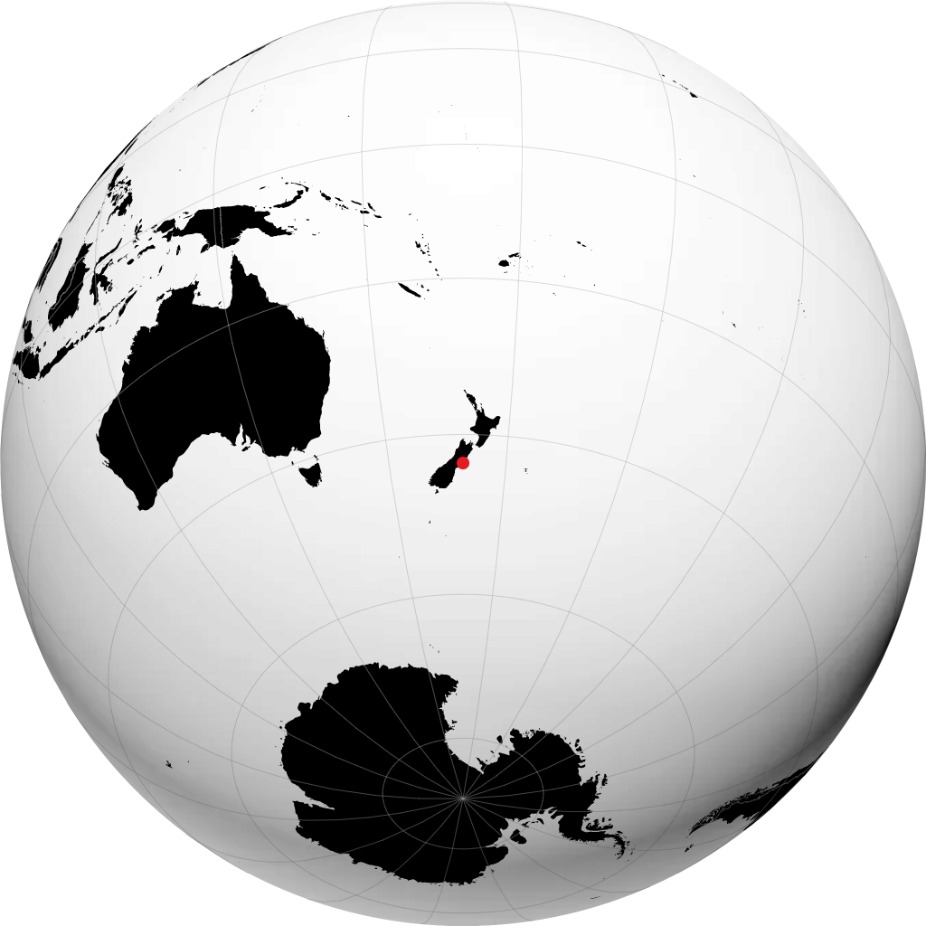 Christchurch en el globo