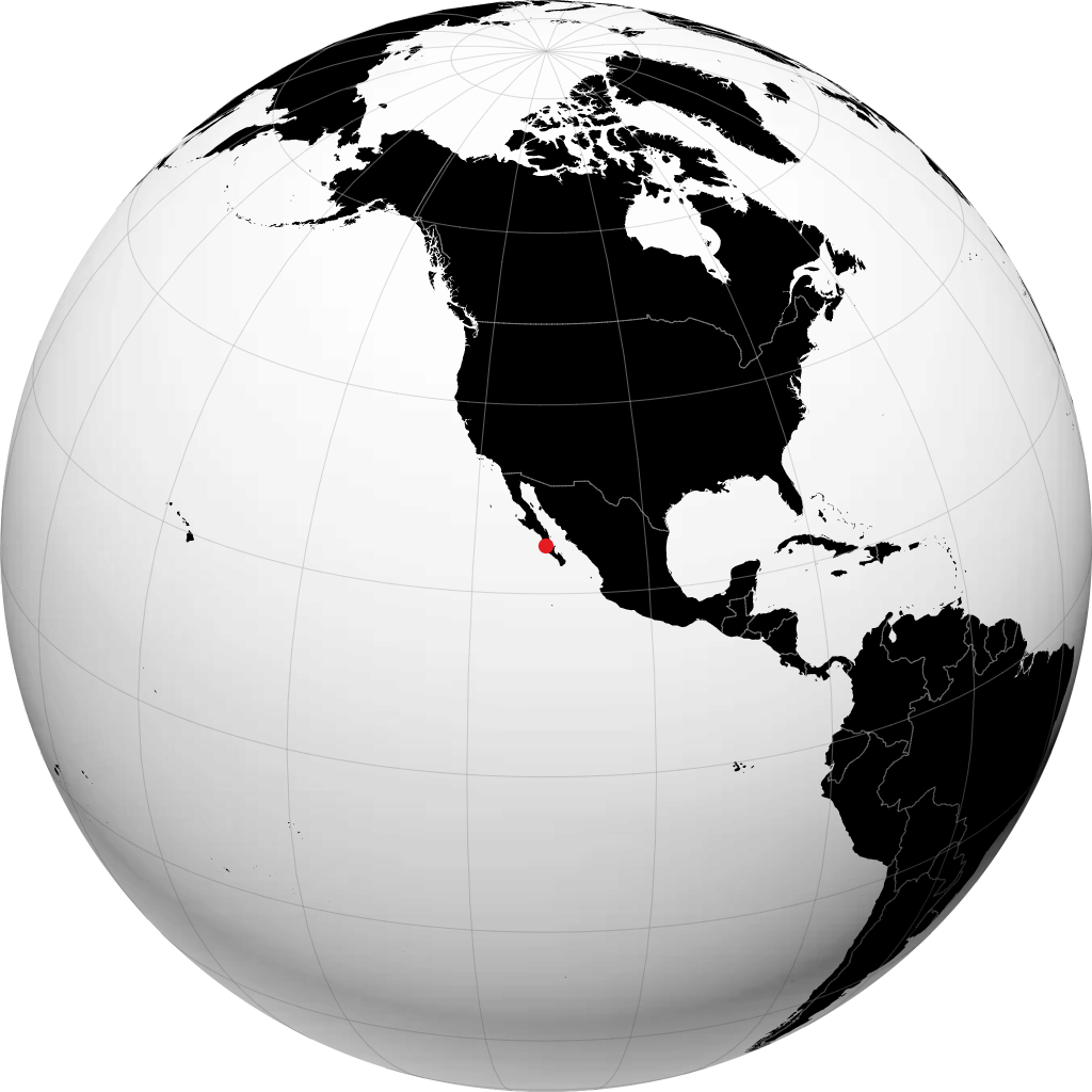 Ciudad Constitución en el globo