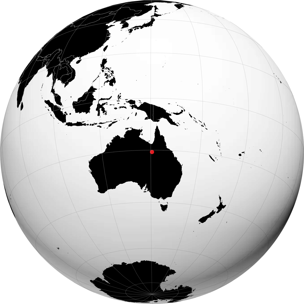 Cloncurry en el globo