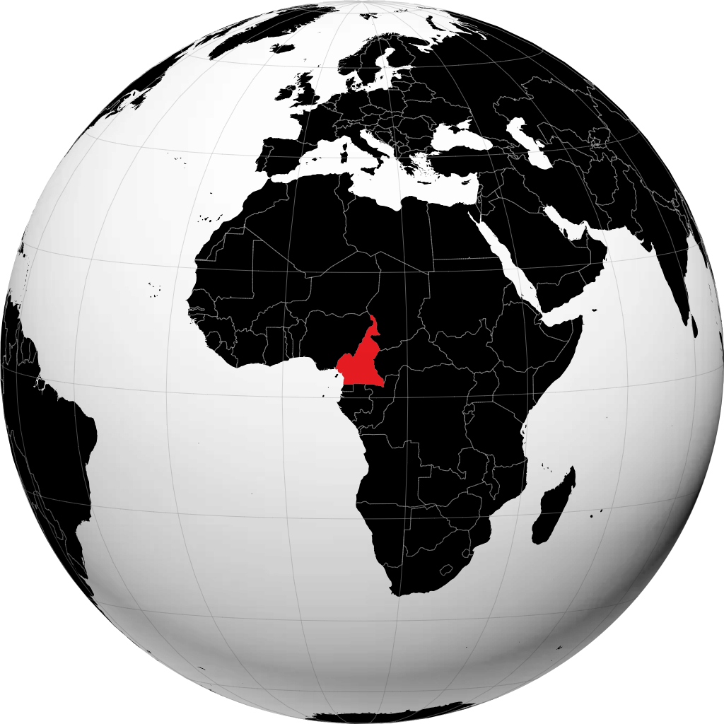 Camerún en el globo