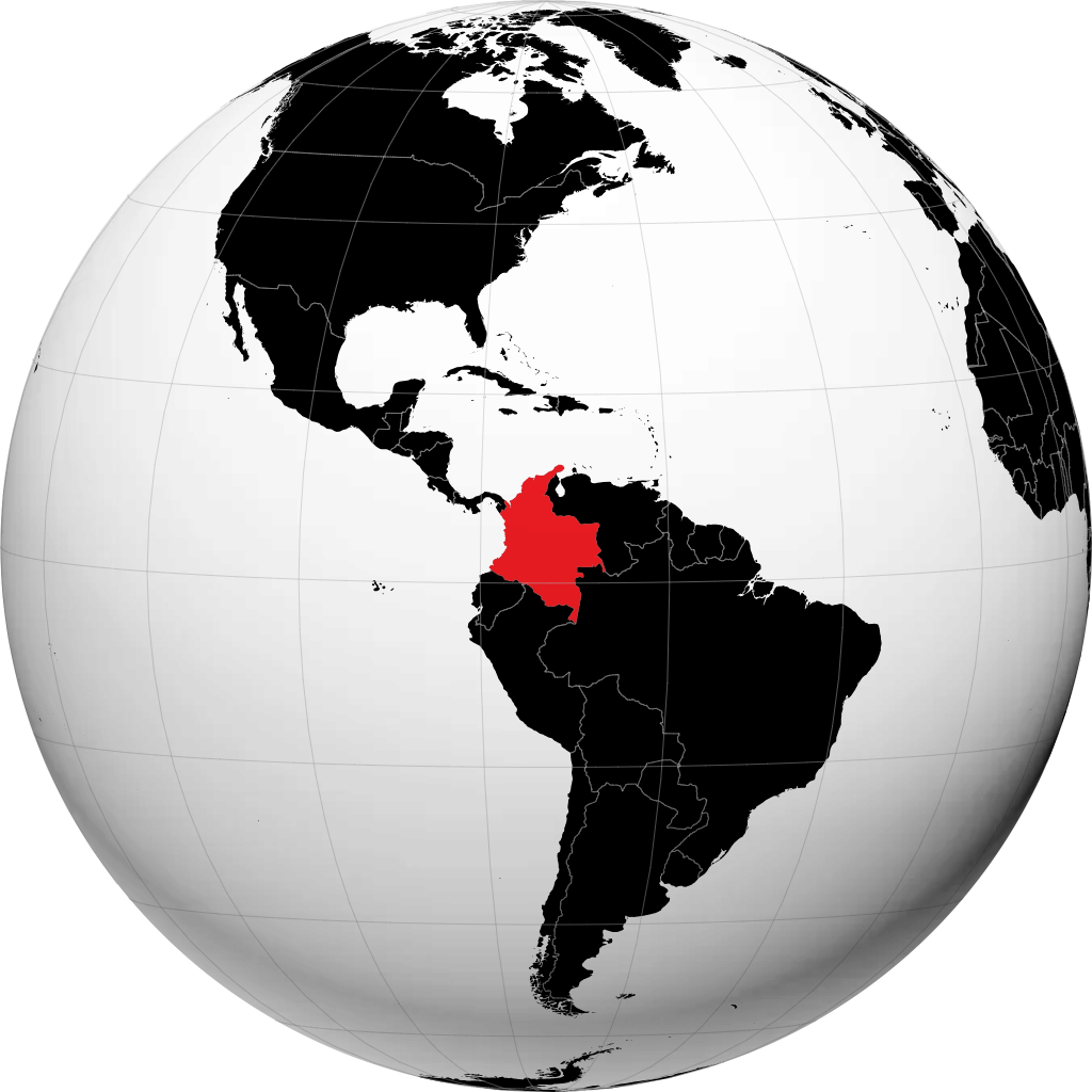 Colombia en el globo