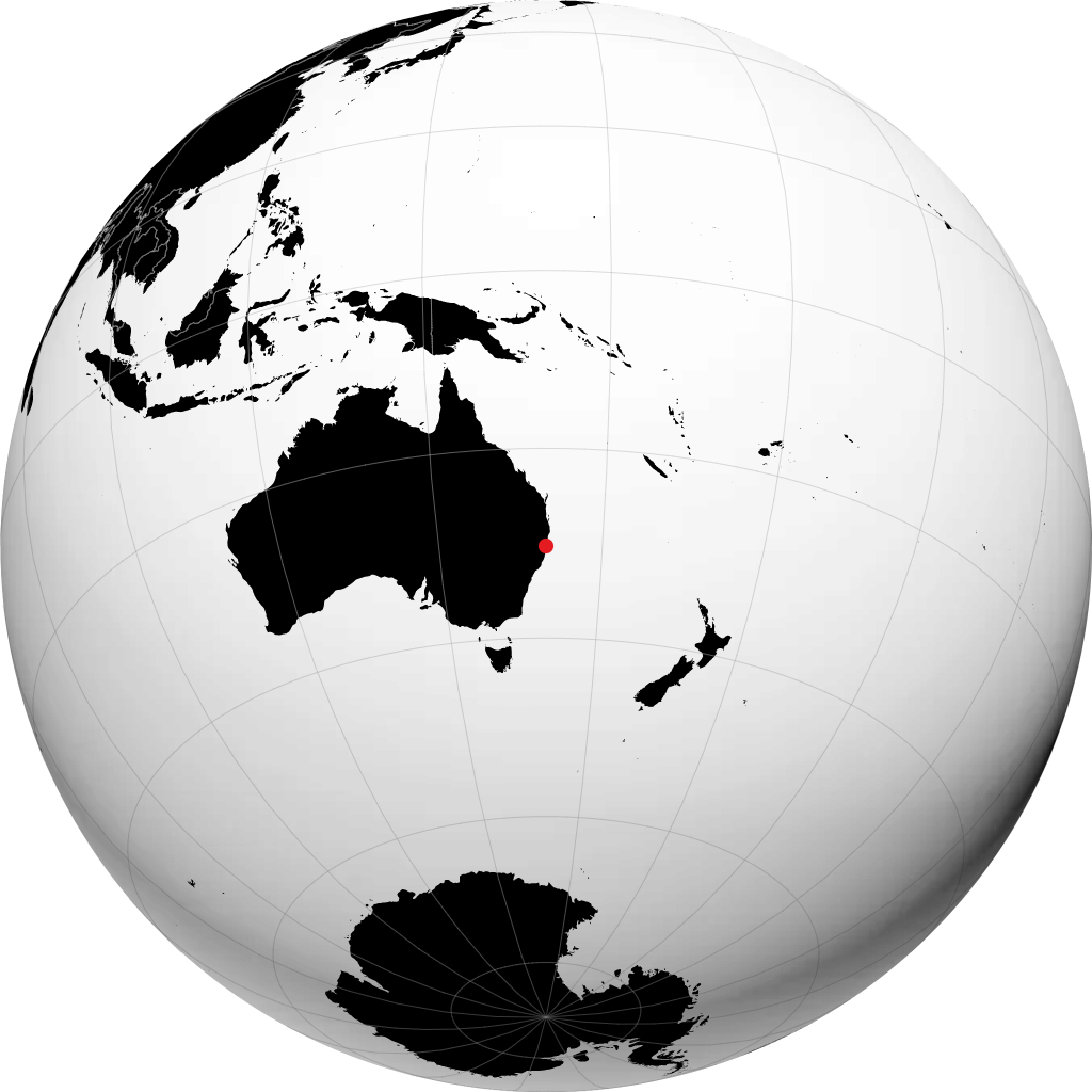 Coffs Harbour en el globo