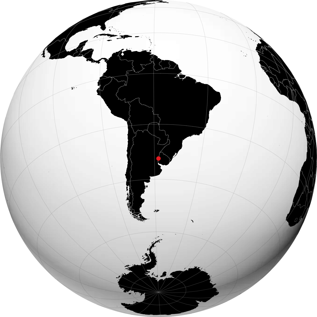 Concepción del Uruguay en el globo