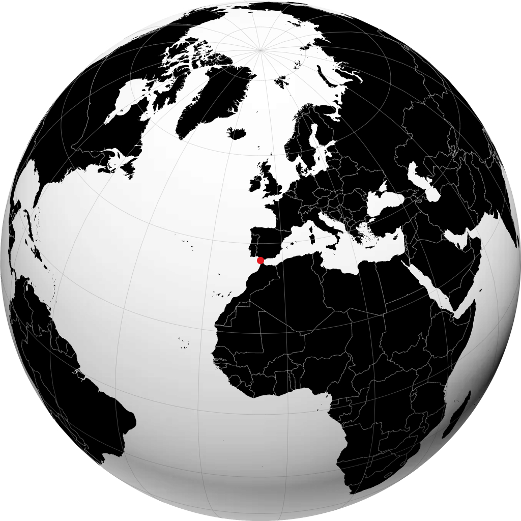 Conil de la Frontera en el globo