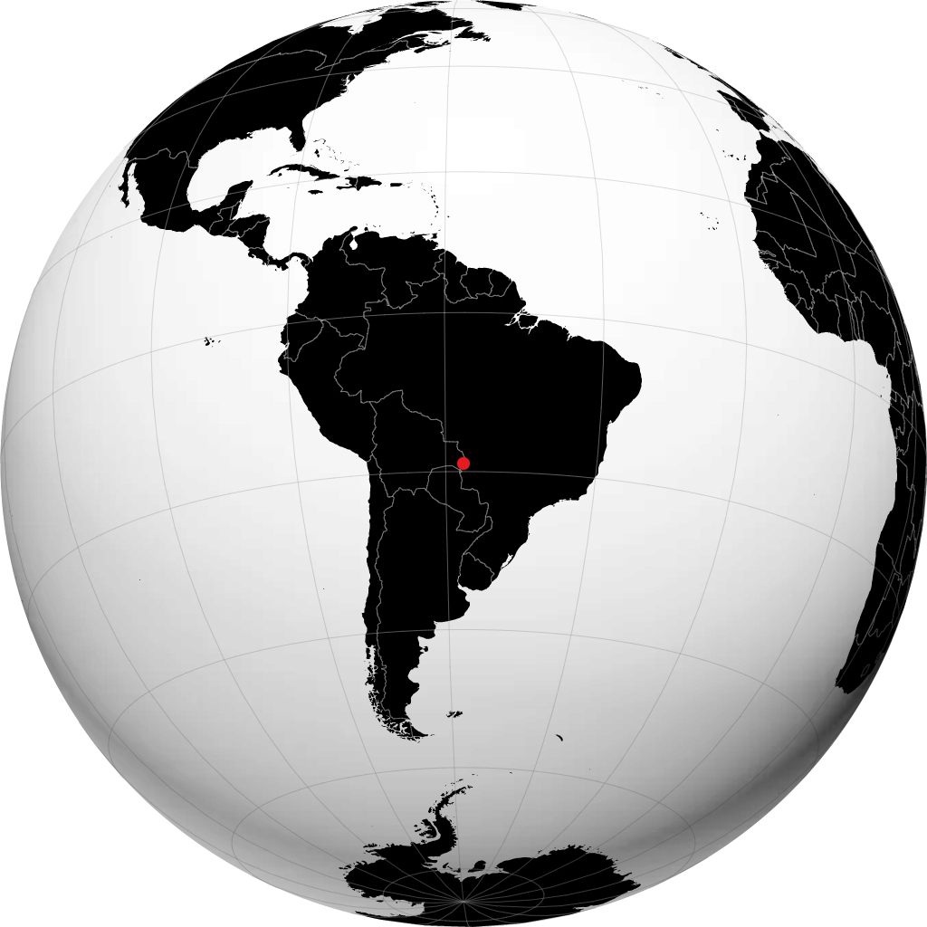 Corumbá en el globo