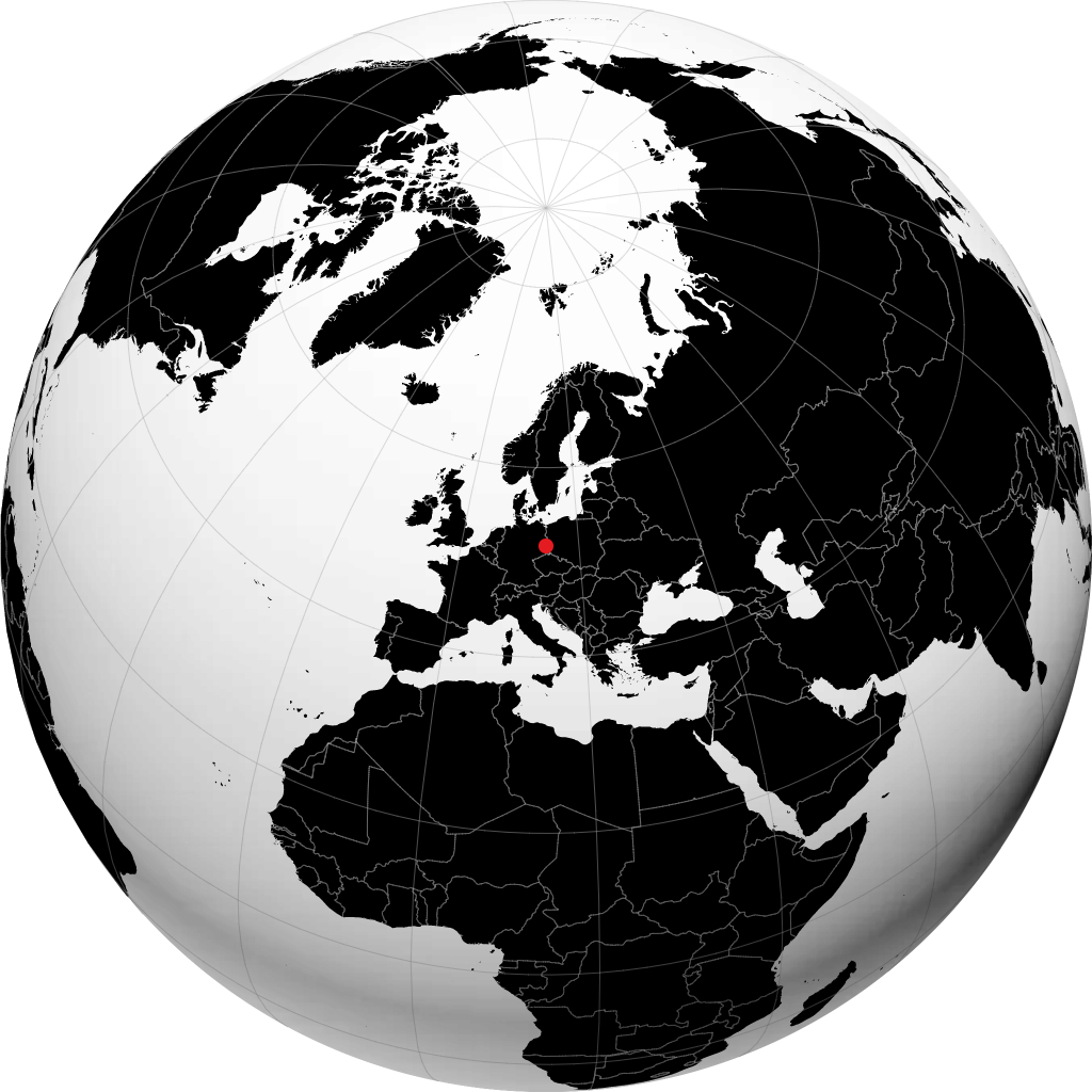 Cottbus en el globo