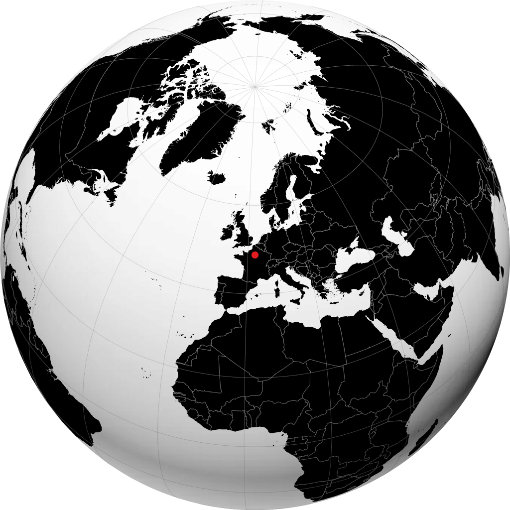 Créteil en el globo
