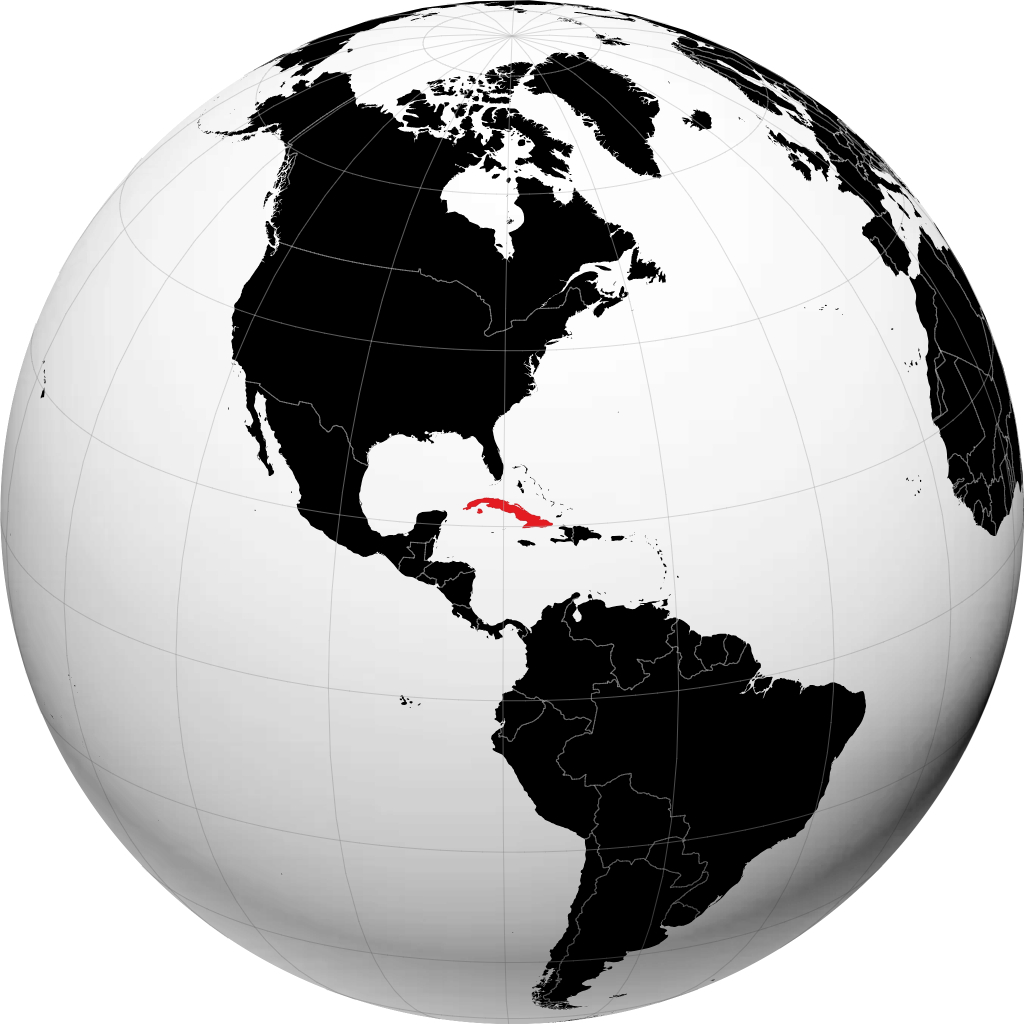 Cuba en el globo