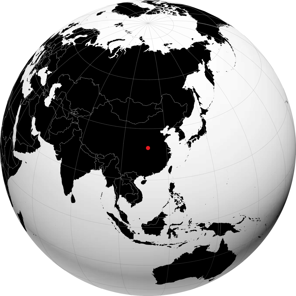 Danjiangkou en el globo