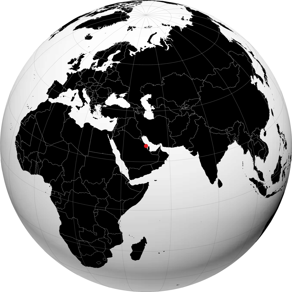 Dhahran en el globo