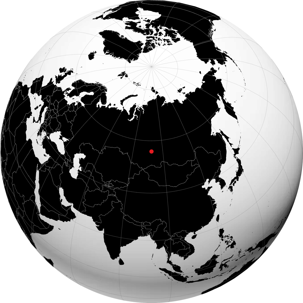 Divnogorsk en el globo