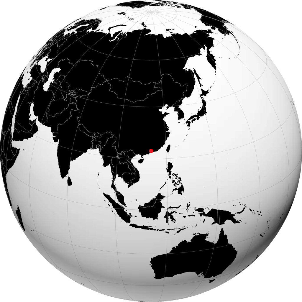 Dongguan en el globo