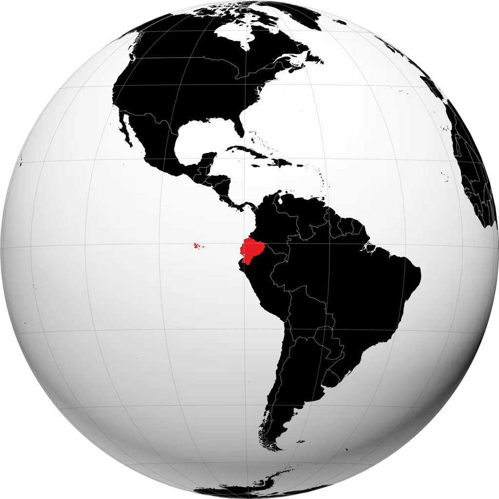 Ecuador en el globo