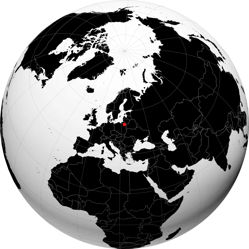 Ełk en el globo