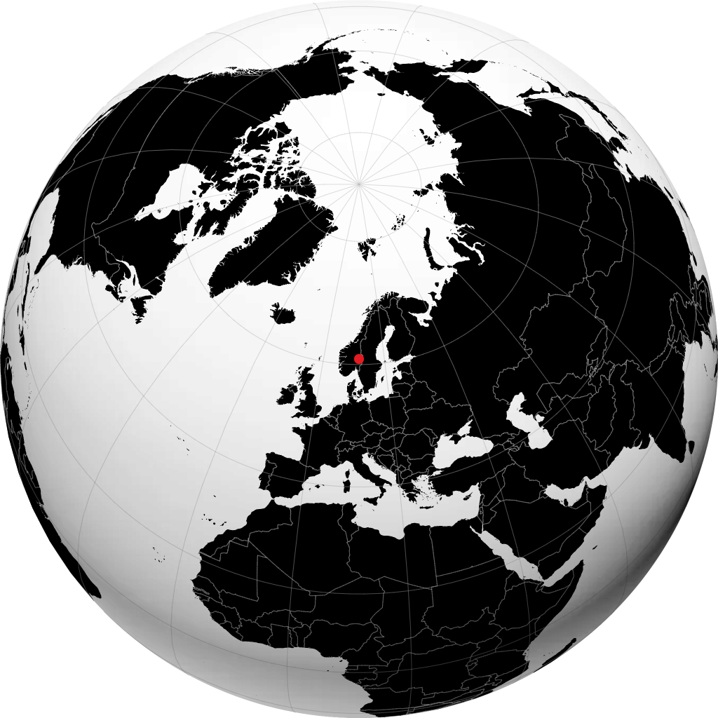 Elverum en el globo