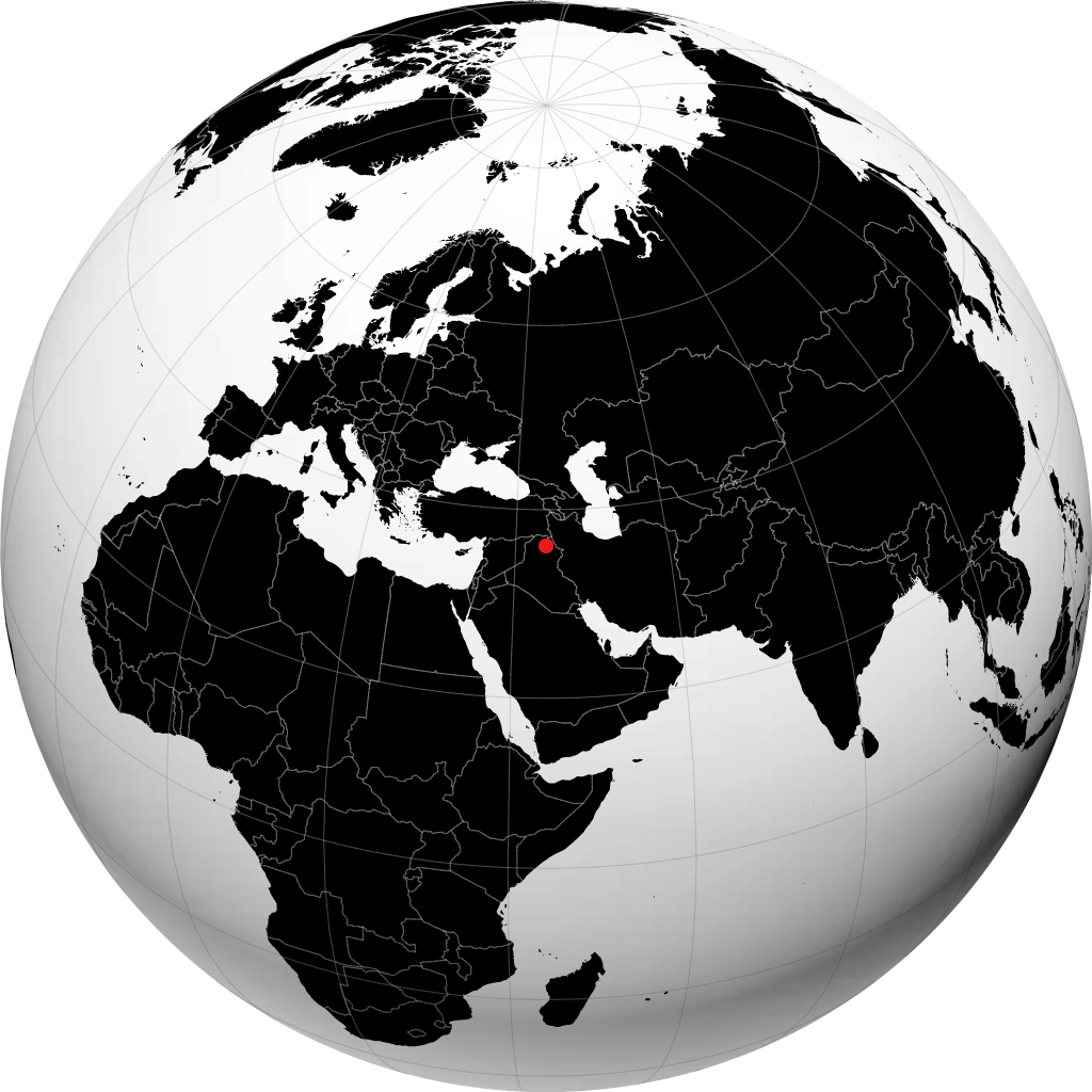Erbil en el globo