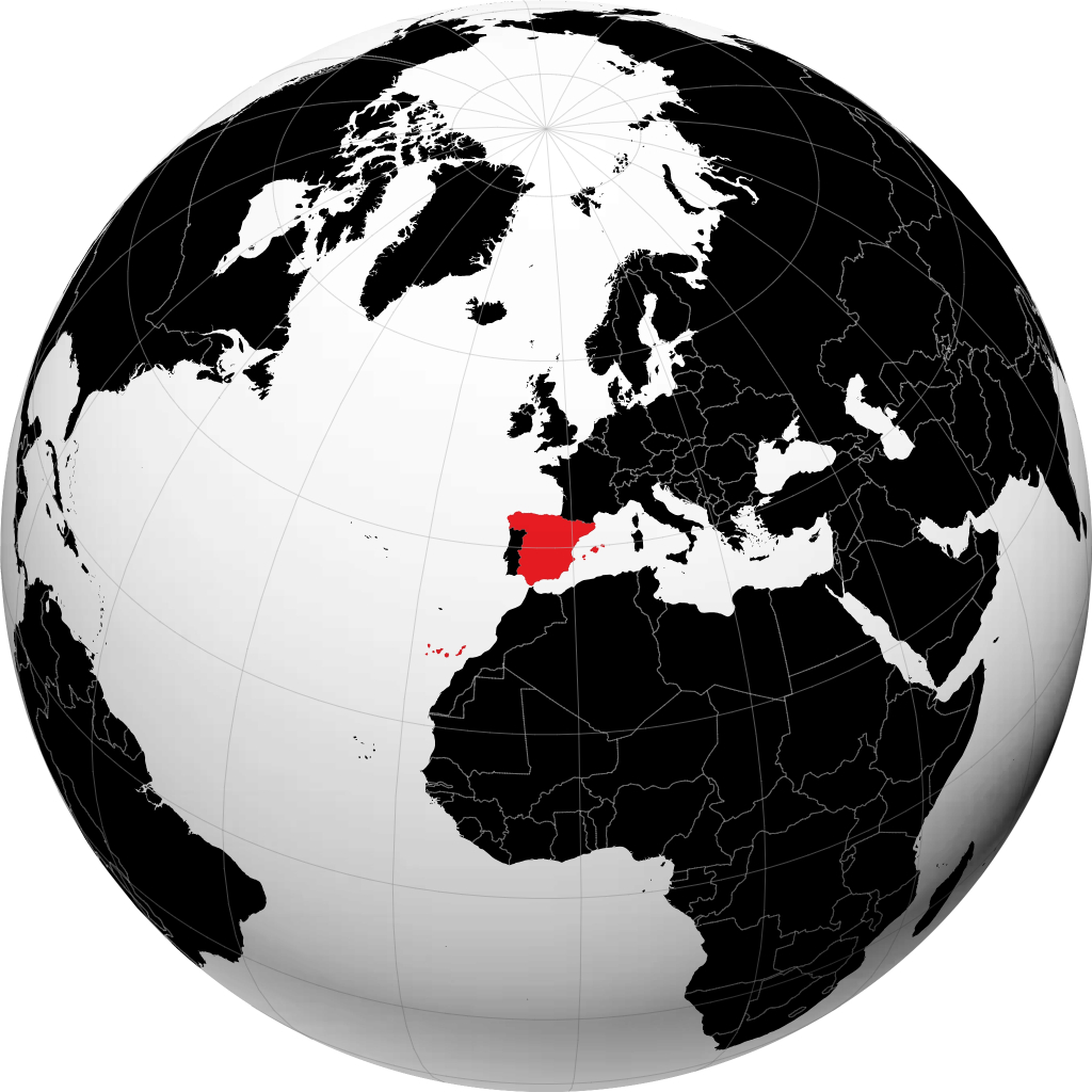 España en el globo
