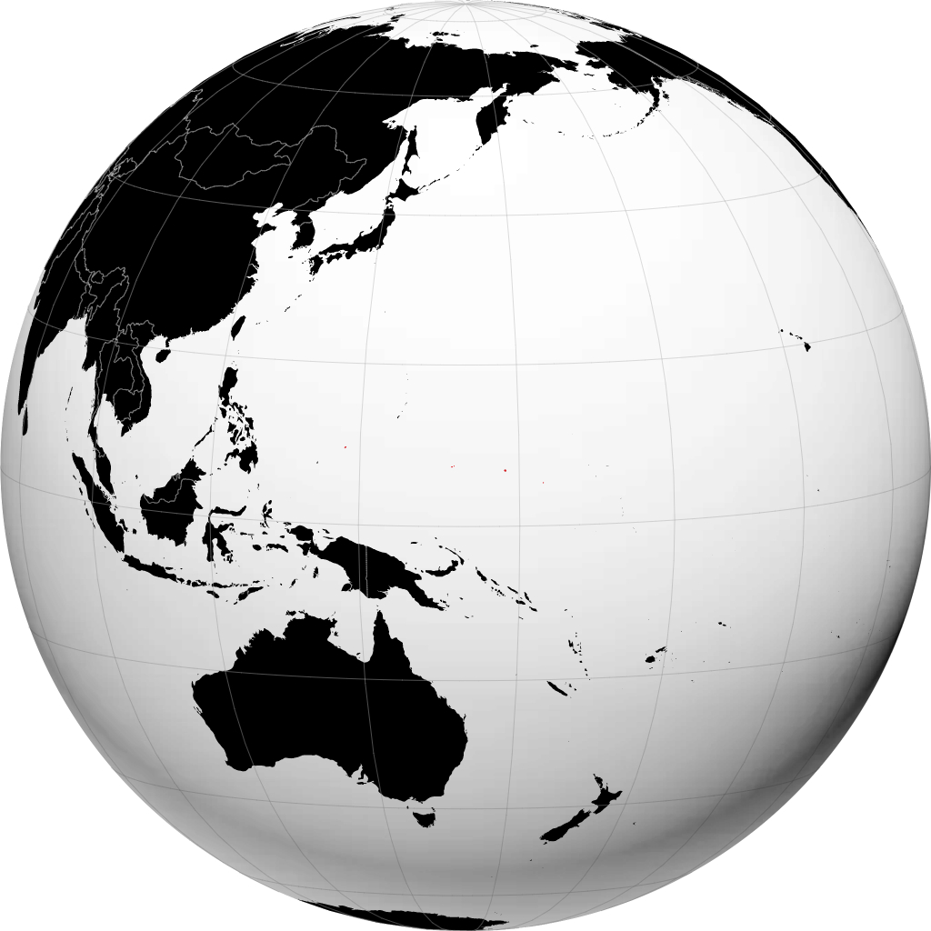 Micronesia en el globo