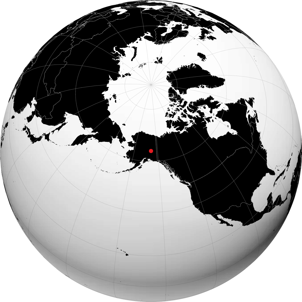 Fort Greely en el globo