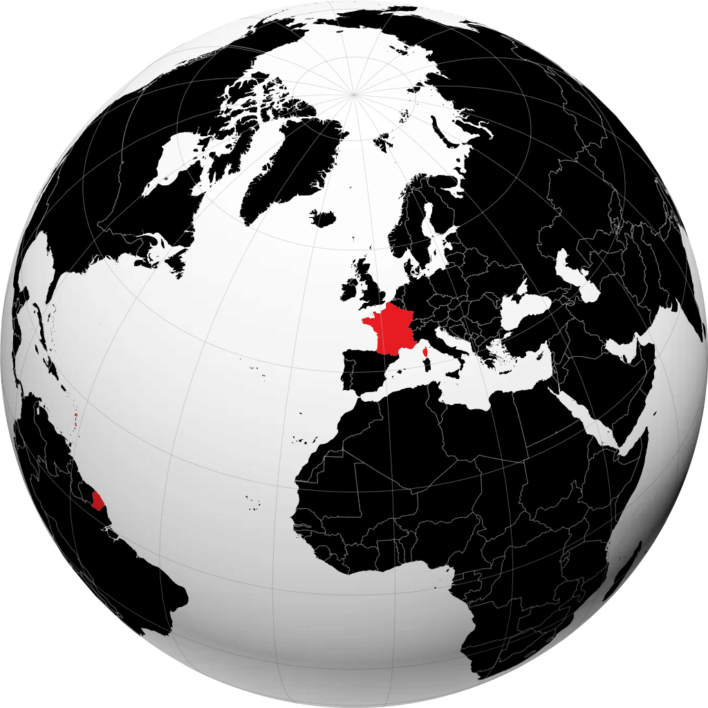 Francia en el globo