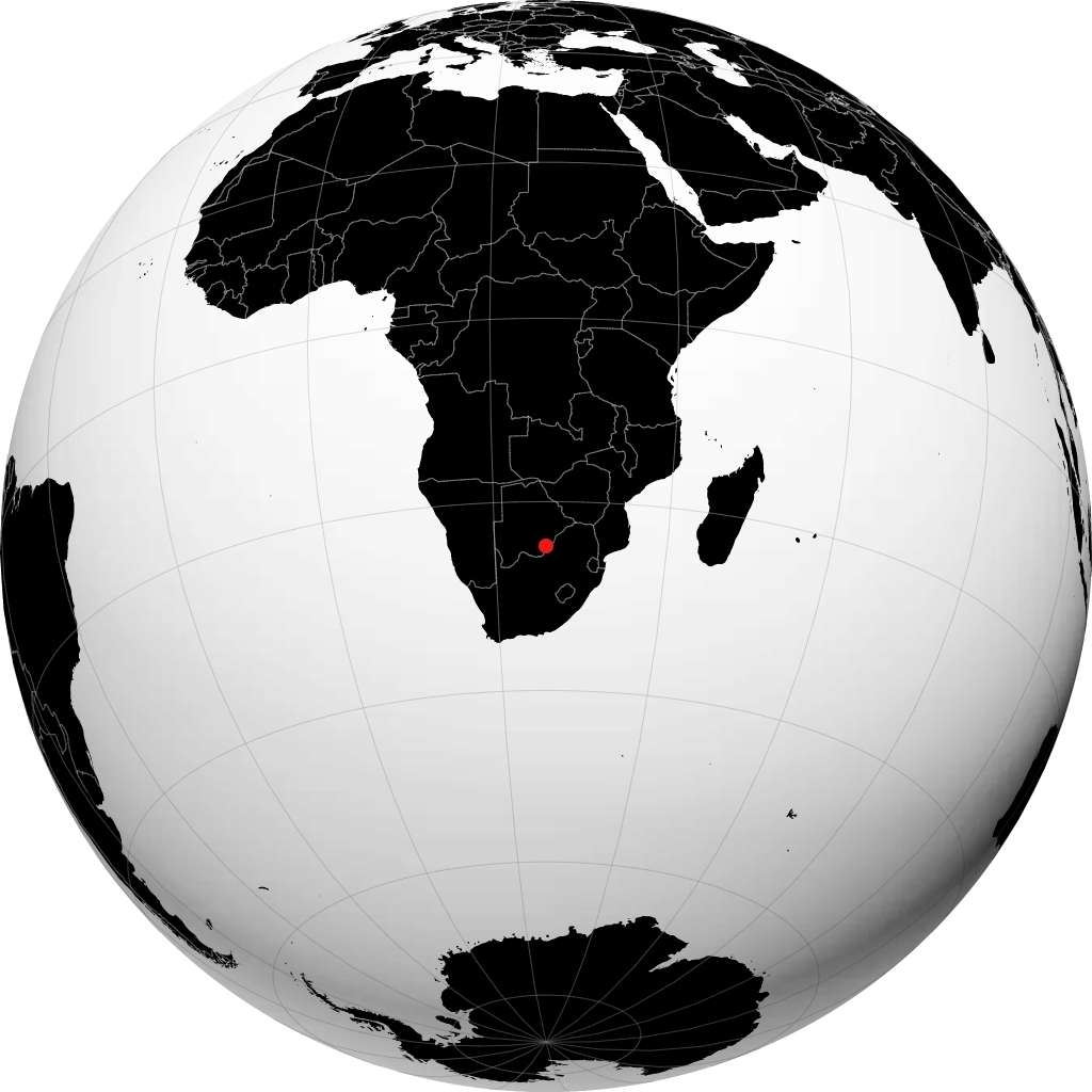 Gaborone en el globo