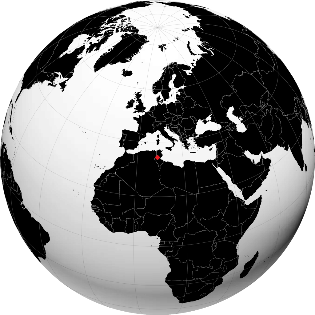 Gafsa en el globo