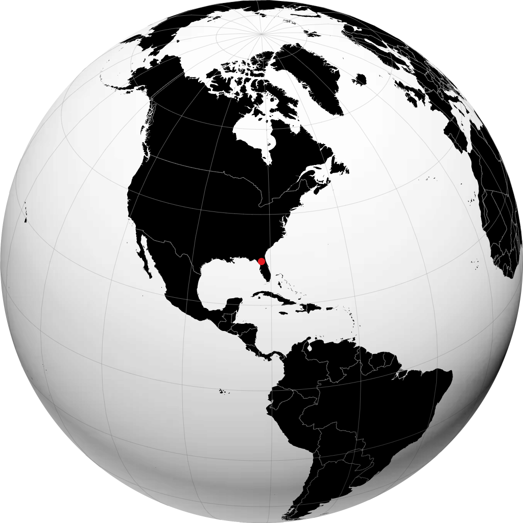 Gainesville en el globo