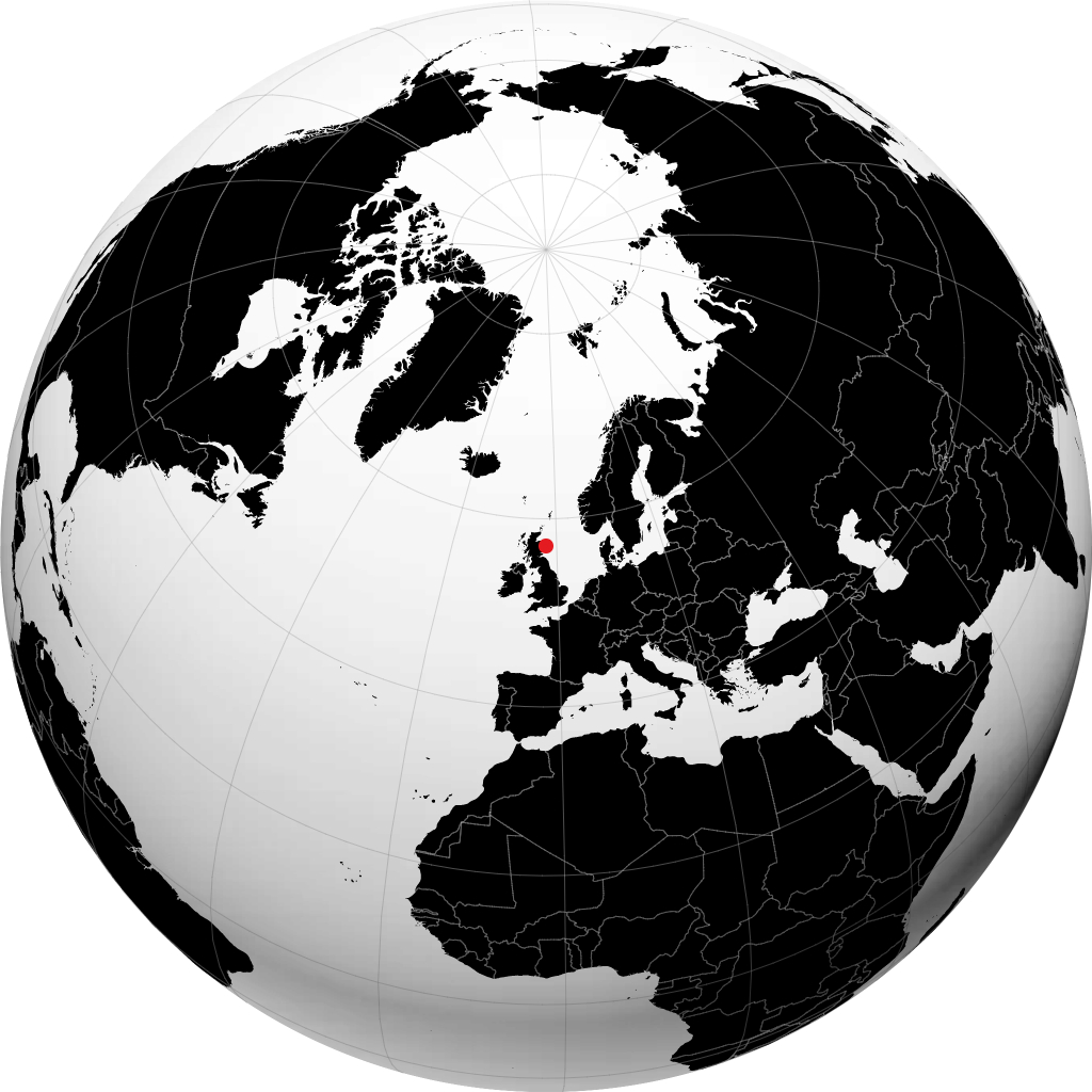 Aberdeen en el globo