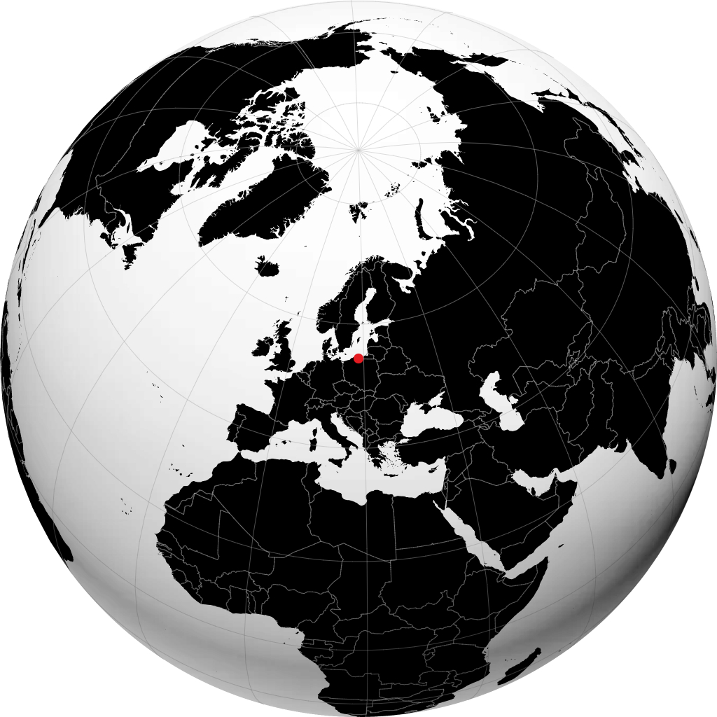 Gdynia en el globo