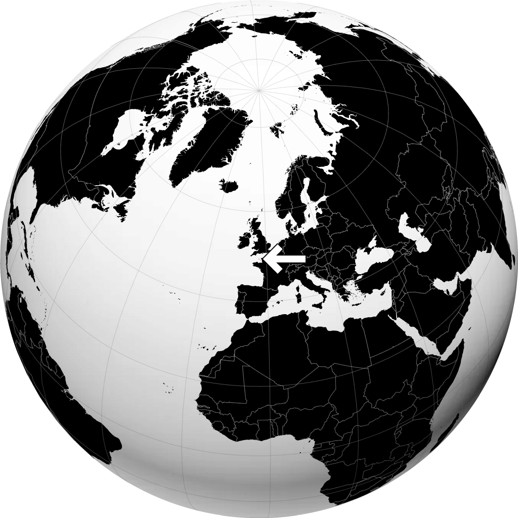 Guernsey en el globo