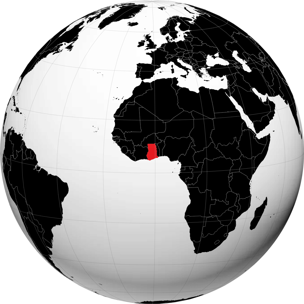 Ghana en el globo