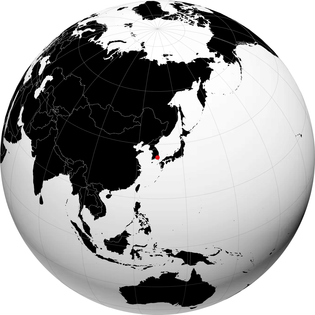 Gimhae en el globo