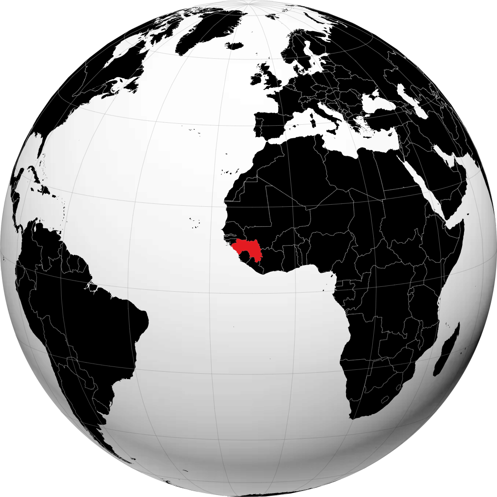 Guinea en el globo