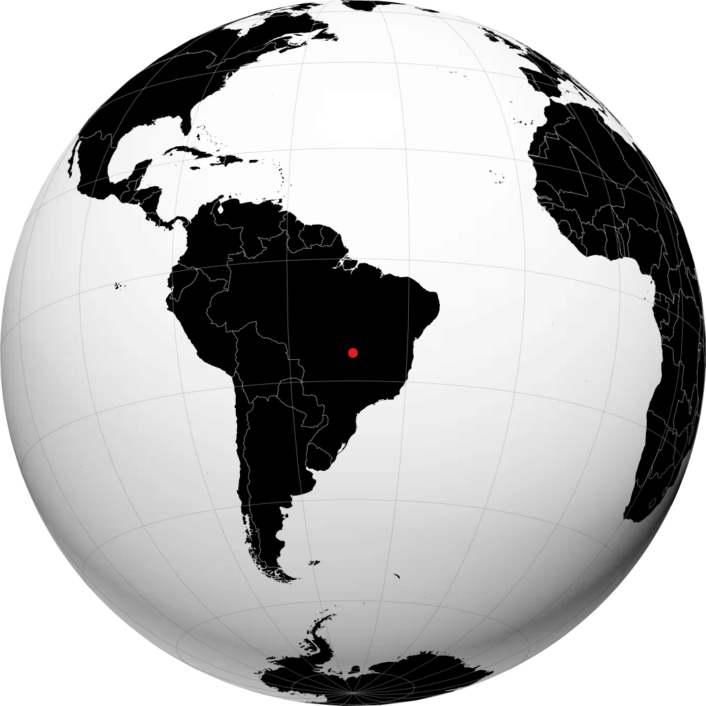 Goianésia en el globo
